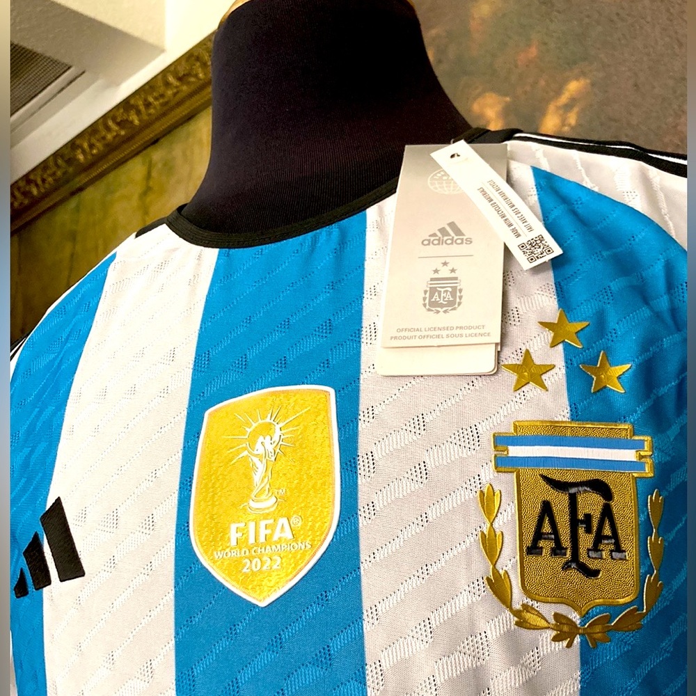 Adidas Argentina Home Original 2023🇦🇷 ⭐️⭐️⭐️🇦🇷⚽️Jersey NWT Messi #10 M L XL